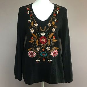 JODIFL Folk Embroidered Top